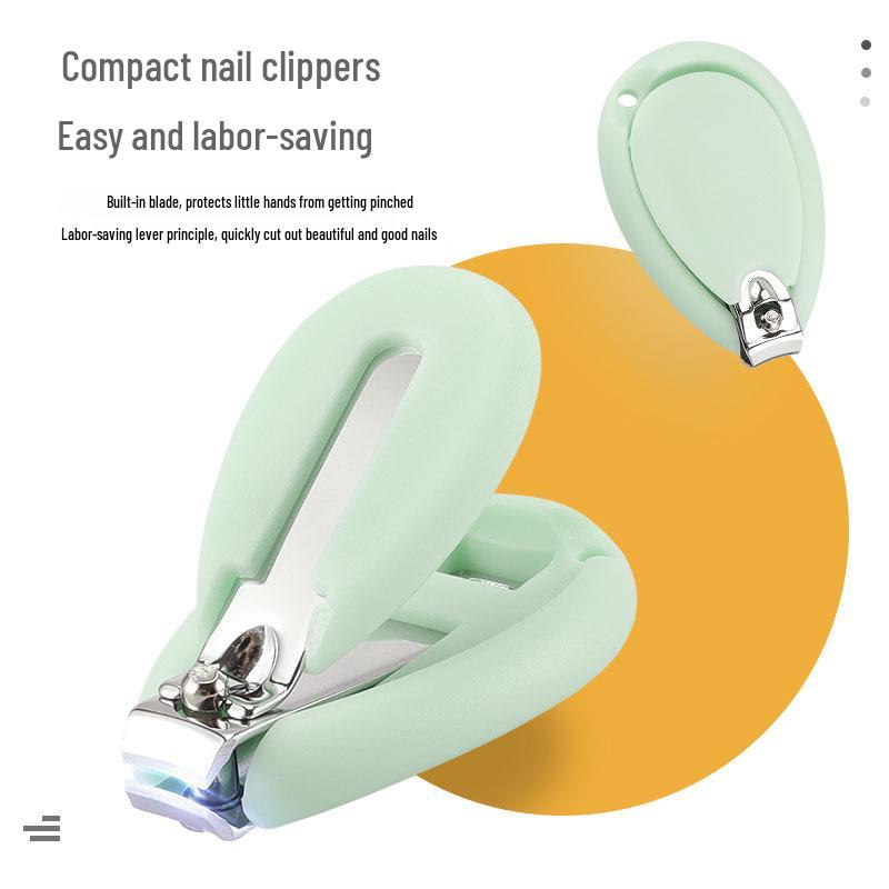 Newborn Baby Nail Clipper Set: Anti-Pinch Clippers, Children's Nail File & Ear Spoon