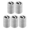 Вставка для восстановления резьбы, 50 шт. Нержавеющая сталь SS304 Спиральная проволочная вставка Helicoil Набор для восстановления резьбы M6 x 1.0 x 3D Длина