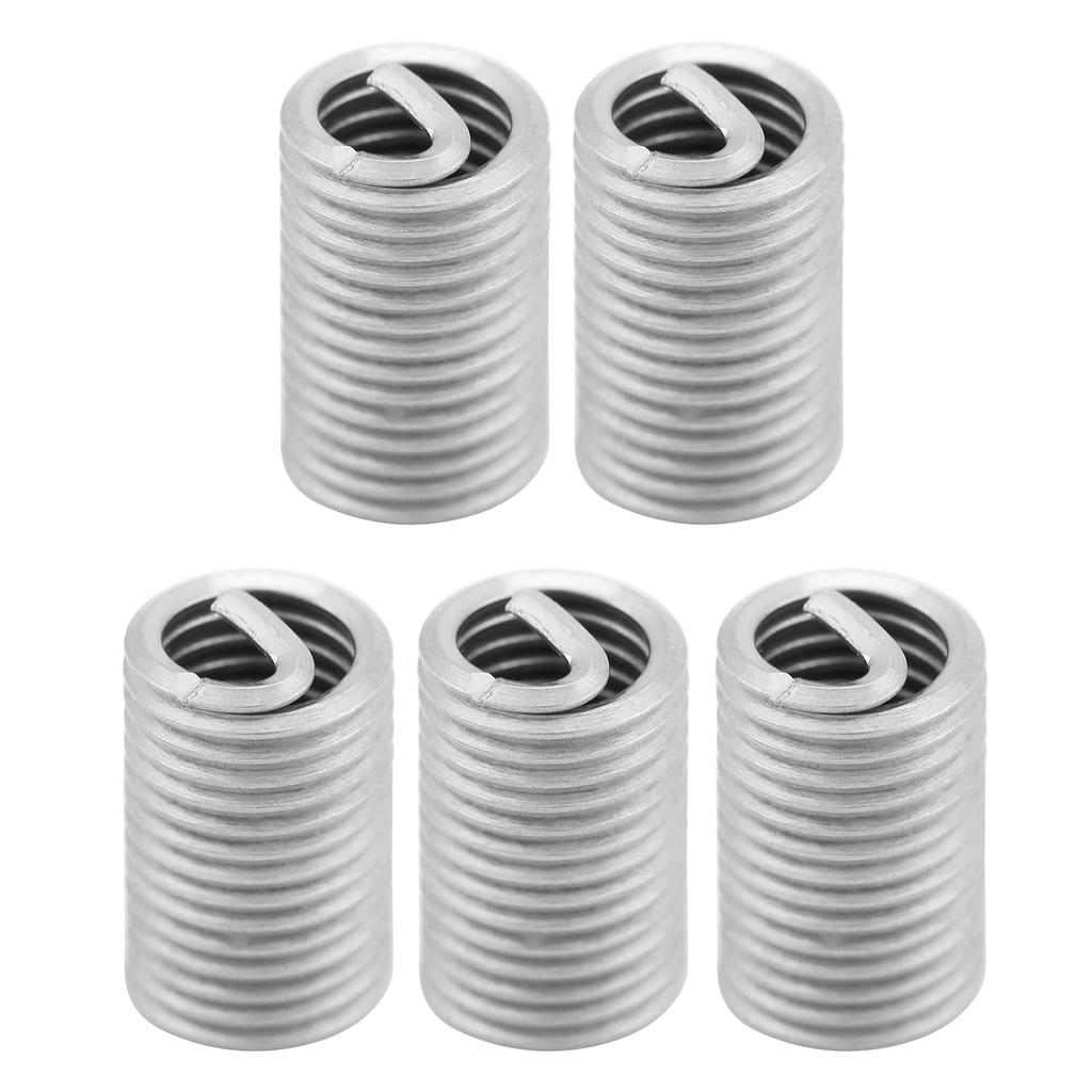 Вставка для восстановления резьбы, 50 шт. Нержавеющая сталь SS304 Спиральная проволочная вставка Helicoil Набор для восстановления резьбы M6 x 1.0 x 3D Длина