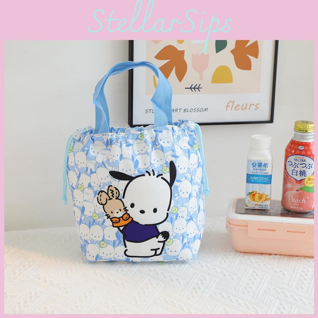 Pochacco Cute Melody Cartoon Tote Storage Bag For Outings And Storage Daily