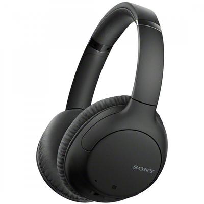 Sony Беспроводные наушники с шумоподавлением WH-CH710N: Совместимость с Bluetooth, до 35 часов непрерывного воспроизведения, с микрофоном, модель 2020 года, черный WH