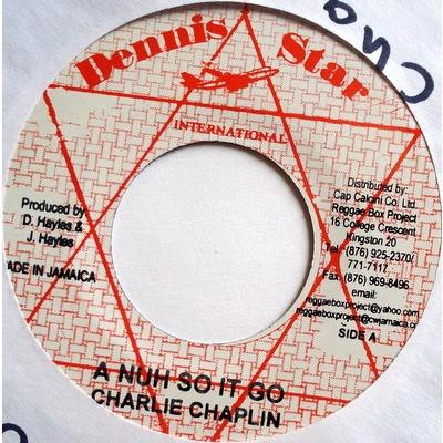 7-дюймовая пластинка ЧАРЛИ ЧАПЛИН - A Nuh So It Go / Rumors Dem Ah Spre NONE Dennis Star Ямайский Регги, Ска и Даб Б/У