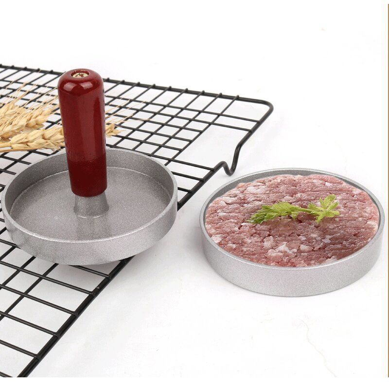 4inch Stainless Steel Hamburger Press Mold | Metal Patty Maker for Homemade Burgers | Easy to Clean & Durable Design"