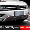 Для Volkswagen vw Tiguan 2017 2018 Хромированная накладка на нижнюю решетку радиатора автомобиля Декоративная полоса гоночной решетки Аксессуары