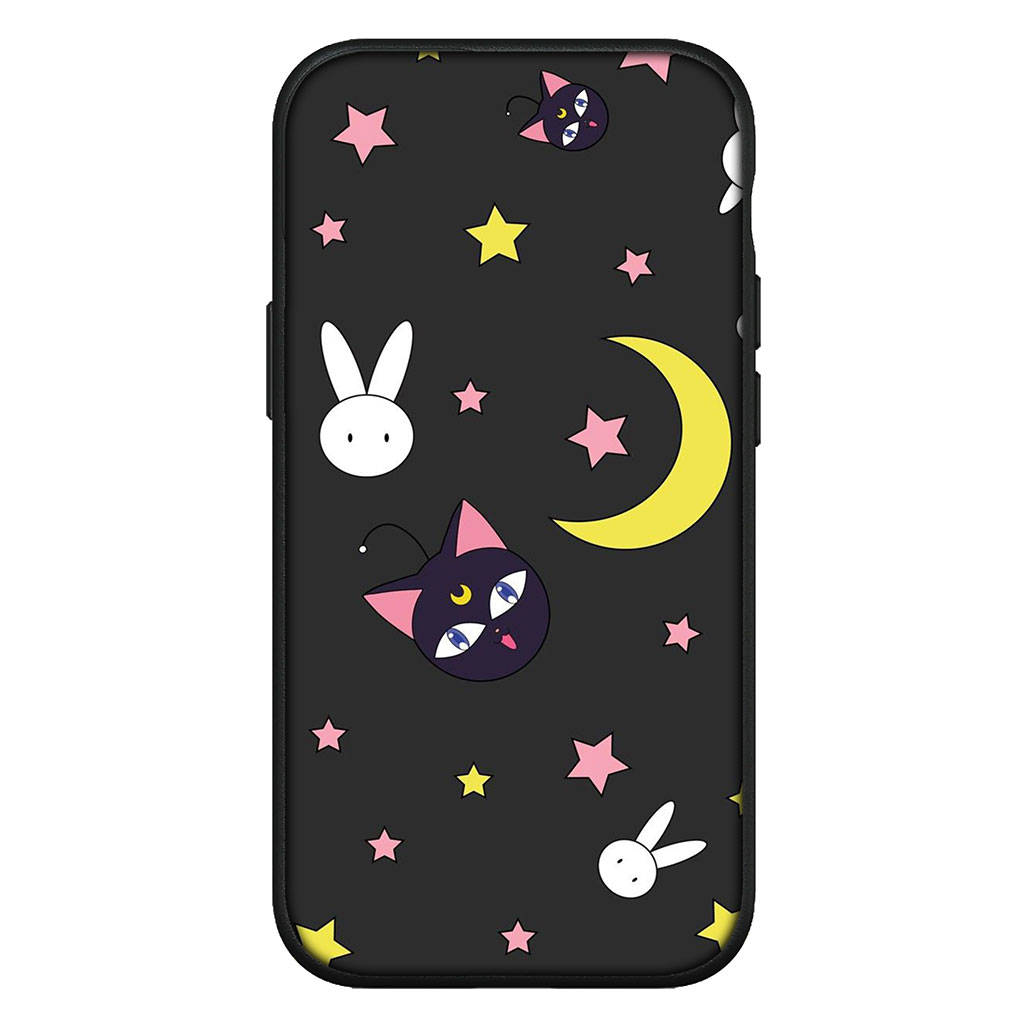 Чехол для iPhone 16 15 Xiaomi Redmi Note 14 13 12 11 Pro Max X 8 9 16e Samsung Galaxy S25 S24 S23 Moto OPPO Huawei Girl Sailor Anime Moon Phone Case