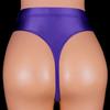 Japan Style Women Sexy Thongs Shiny Smooth High Waist G-string Sexy T-Back Lingerie Thong UnderWear Satin Glossy Femme Tight