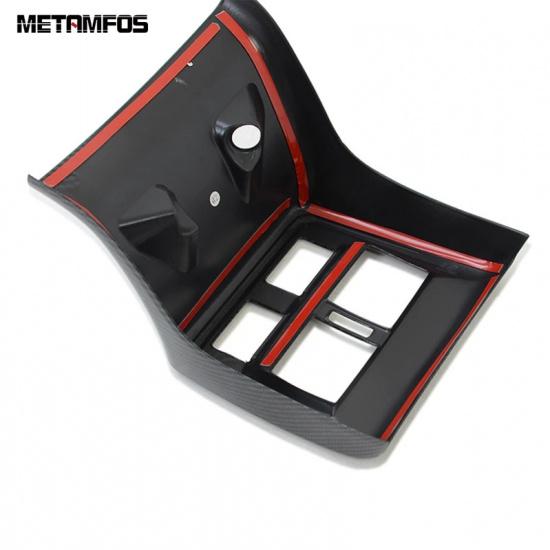 For Toyota Avalon - Carbon Fiber Rear Seat Air Condition Vent Outlet Cover Trim Sticker Accessories Car Styling