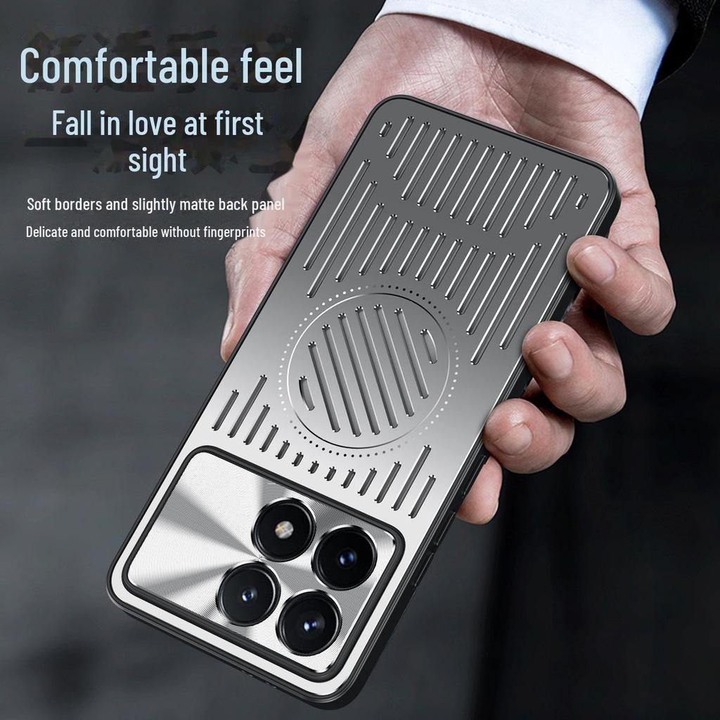 Redmi K70/ K70 Pro/ Металлический чехол с экстремальным магнитным рассеиванием тепла, устойчивый к падениям