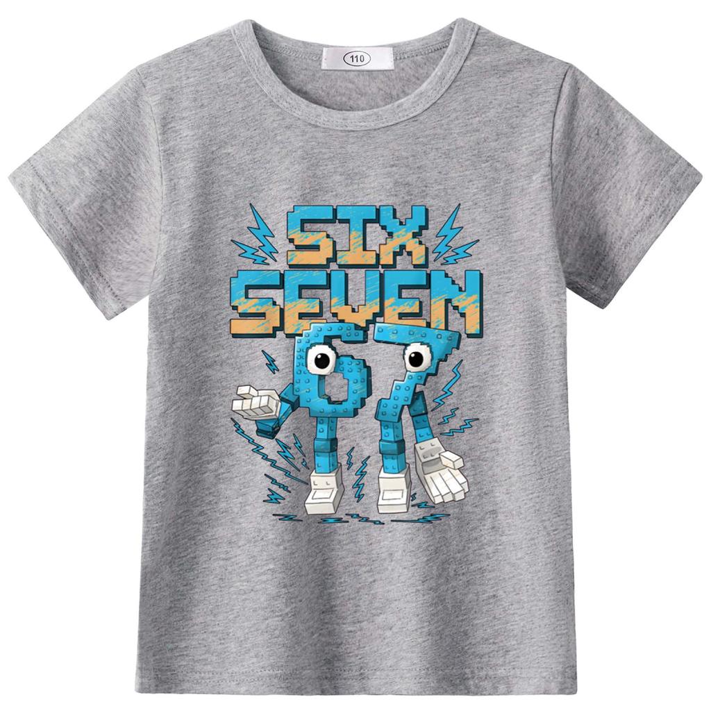 Available: StealABrainrot Kids' Summer Round-Neck Light Short Sleeve T-shirt 63301