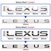 3D ABS Car Letter Emblem Rear Trunk Sticker Badge For Lexus NX IS 250 RX GS UX RX300 RX350 CT200H GX460 ES LX F sport GX