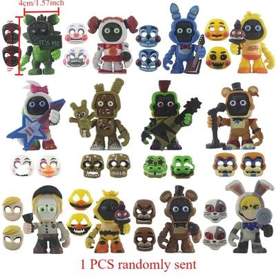 FNAF Игра Паника Полночный Плюшевый Мишка Фокси Чика Фазбер Бонни Сменные Маски Фигурка Аниме 1 шт. Случайно Отправляется