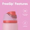 Owala FreeSip Insulated Stainless Steel Water Bottle with Straw for Sports and Travel  BPA-Free Sports Water Bottle  32 oz  Pink  Angel Food Cake