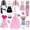 Одежда для куклы Барвава 30 см, Платья для куклы, 15 наборов = 6 нарядов + 6 пар обуви + 3 аксессуара (Солнцезащитные очки, Сумка и т.д.) для кукол 1/6
