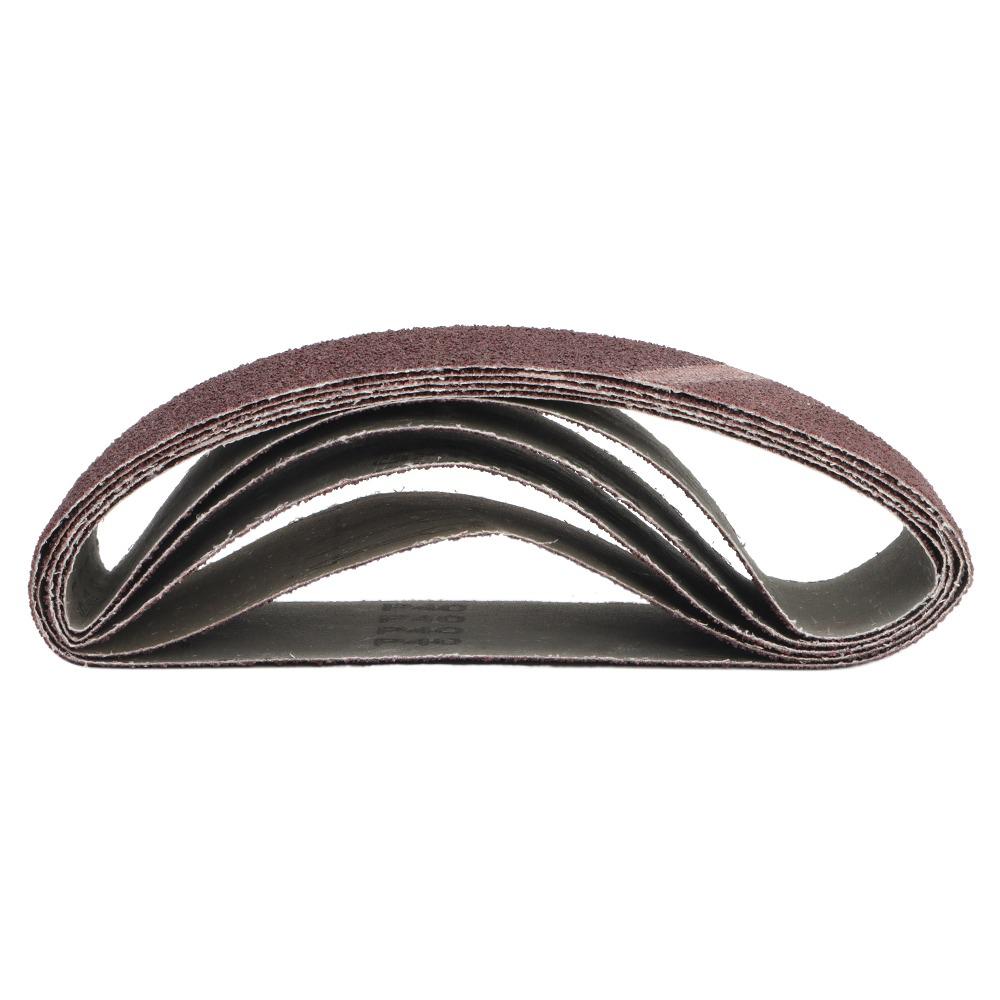 5PCS Hot Grinding Polishing Metalworking File Sander Belts Grit Paper Sandpaper Sanding Belts