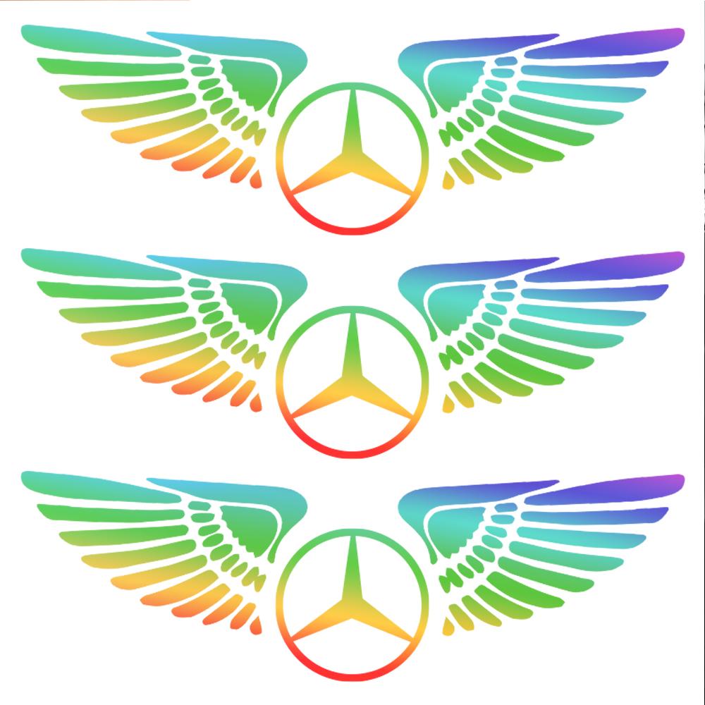 Reflective Laser Car Door Windshield Fender Decorative Sticker For Mercedes Benz AMG W203 W206 W220 W205 W211 W212 W201 W210