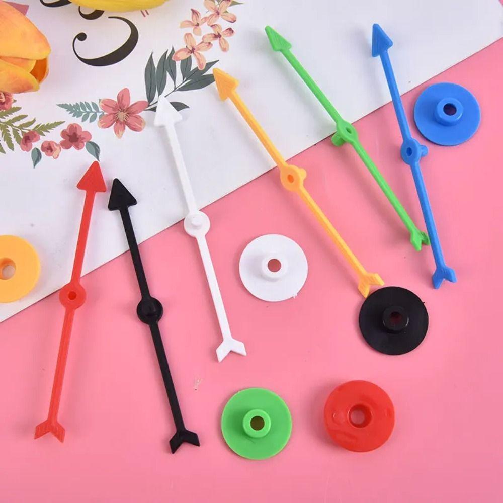 6PCS Pointer Spinner Arrow Children's Toy Board Game Arrow Plastic Rotating Arrow Game Accessories