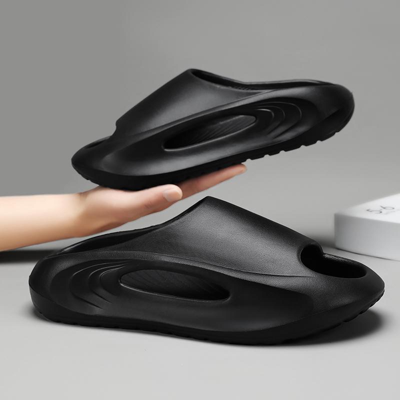 FashionMen Slippers 2024 New Slides Summer Sandals Men Outside Women Fashion Casual Beach Lover Breathable Shoes Men Home Slippers