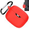 Чехол для наушников For JBL TUNE BEAM Силиконовый Защитный Чехол от падения Для наушников-вкладышей С карабином