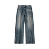 Japanese Autumn and Winter New Style Jeans Men's Trendy Retro Casual Pants Wash Straight Trousers