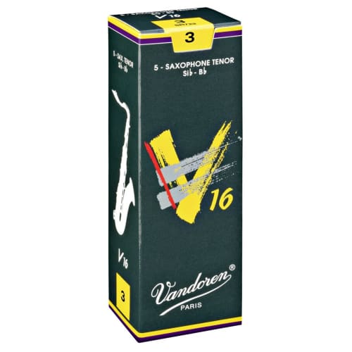 Vandoren Tenor Saxophone Reeds V16, Hardness: 3 (Pack of 5)
