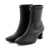 Modified Heel Sheep Leather Stretch Black 235 HIMIKO/5cm Boots/641404