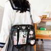 Harajuku Itabag Girls PU Transparent Bag School Student Handbags Ita Bag Tote JK Uniform Shoulder Crossbody Bag