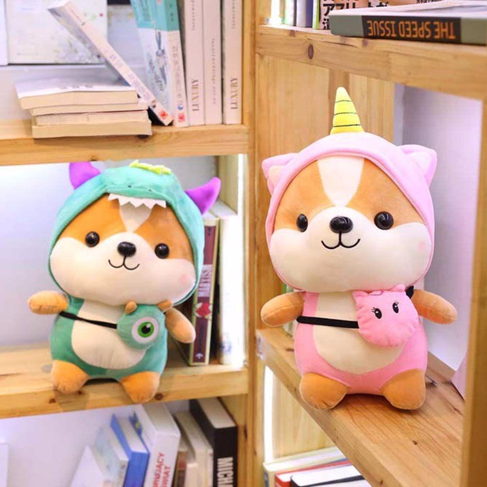 Doll Bee Send Female Animal Corgi Chai Pillow Squirrel Doll Shiba Inu Plush Toy Dinosaur Plush Toy