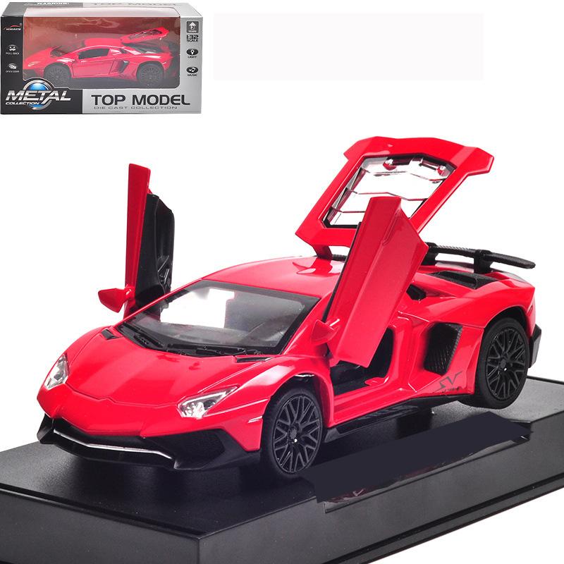 Спортивная модель Lamborghini LP750, масштаб 1/32, из сплава, с детализированным салоном, крутыми световыми и звуковыми эффектами, изысканное настольное украшение