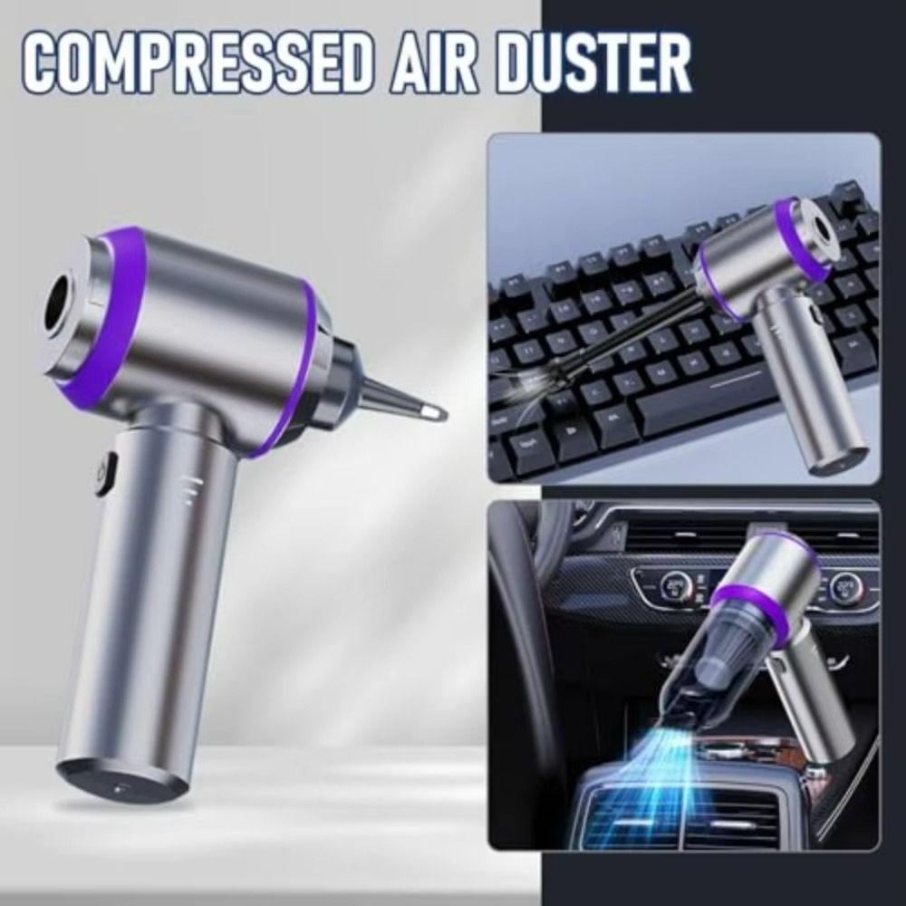 4-in-1 Car Vacuum Cleaner High Power Air Duster Portable Wireless Vacuum Cleaner Car Cleaning