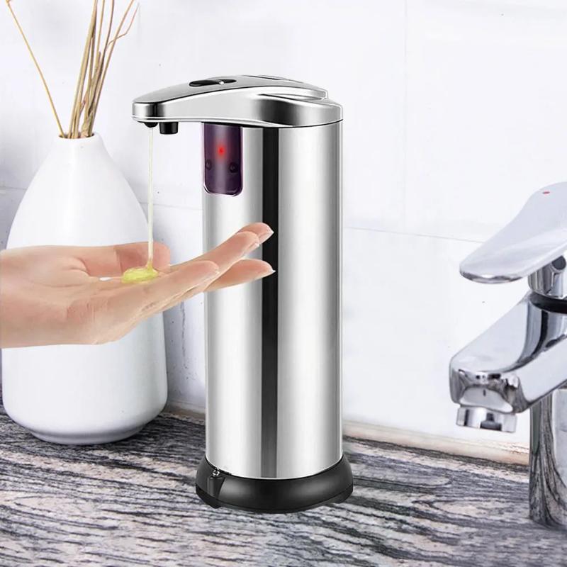 Automatic Soap Dispenser Touchless Smart Foam Machine IPX6 Waterproof Battery Powered Stainless SteelLiquid Foam Soap Dispenser