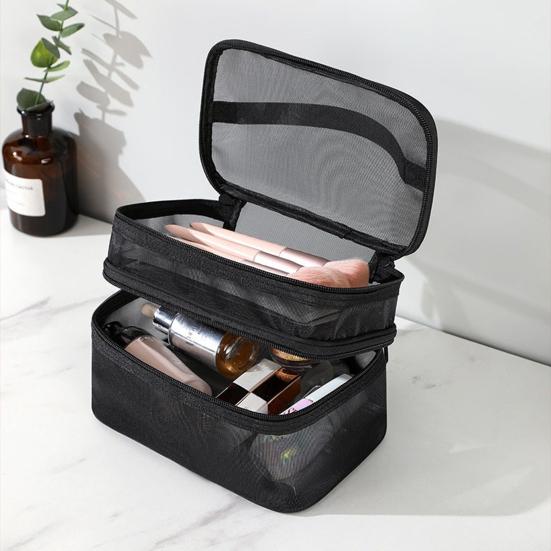 Прозрачный органайзер для туалетных принадлежностей, дорожная косметичка большой вместимости