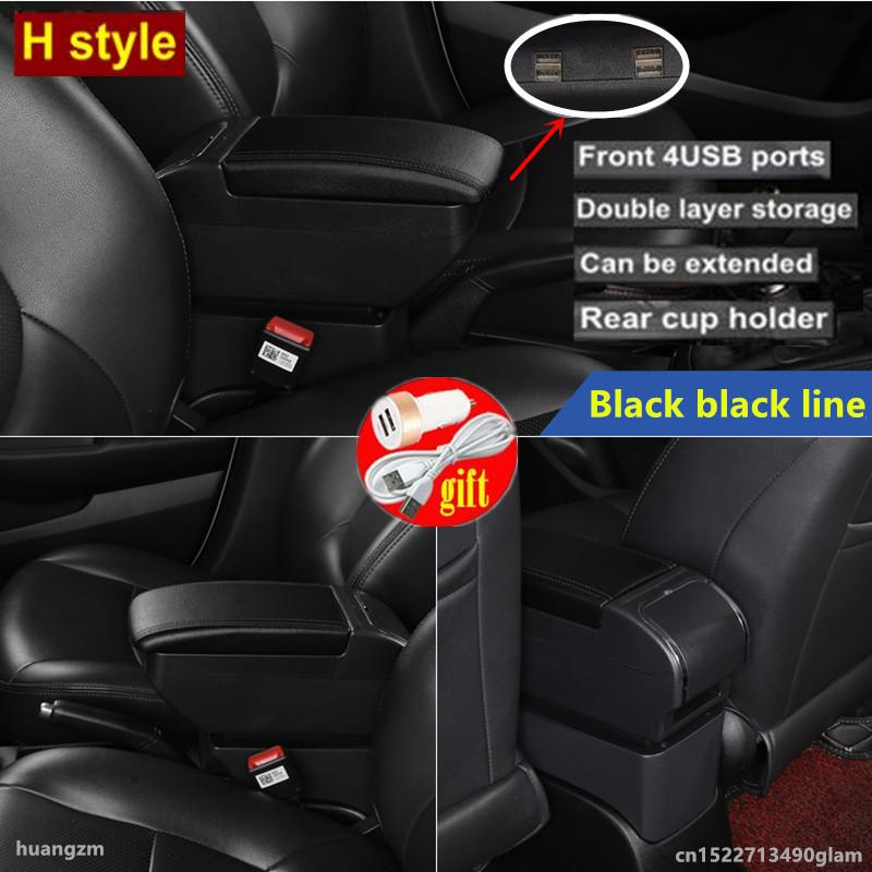 For Toyota Aygo BJ Armrest Box for Citroen C1 Peugeot 107 Armrest Box Store Box Cup Holder Dedicated Retrofit Car Accessories