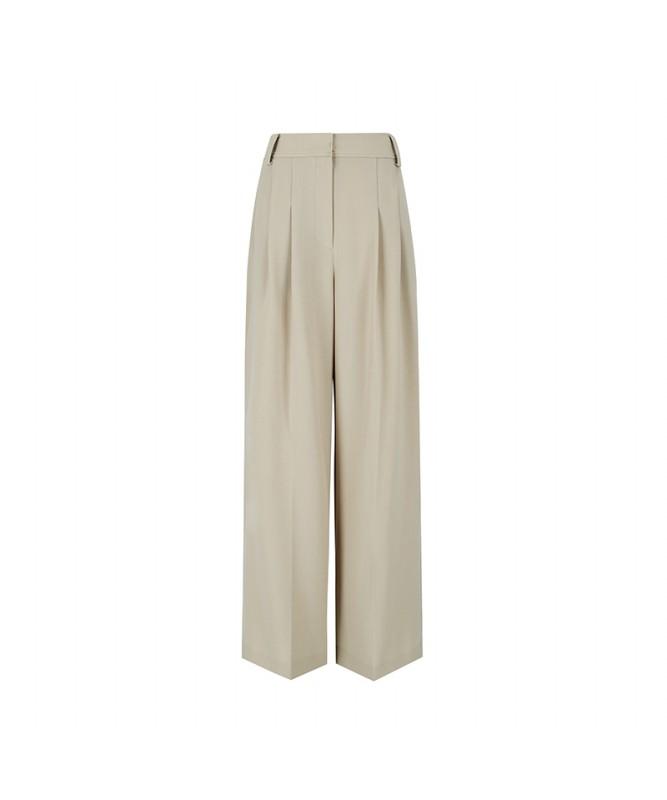SOUP Double-Pleated Wide Slacks (Sa4Lp83)