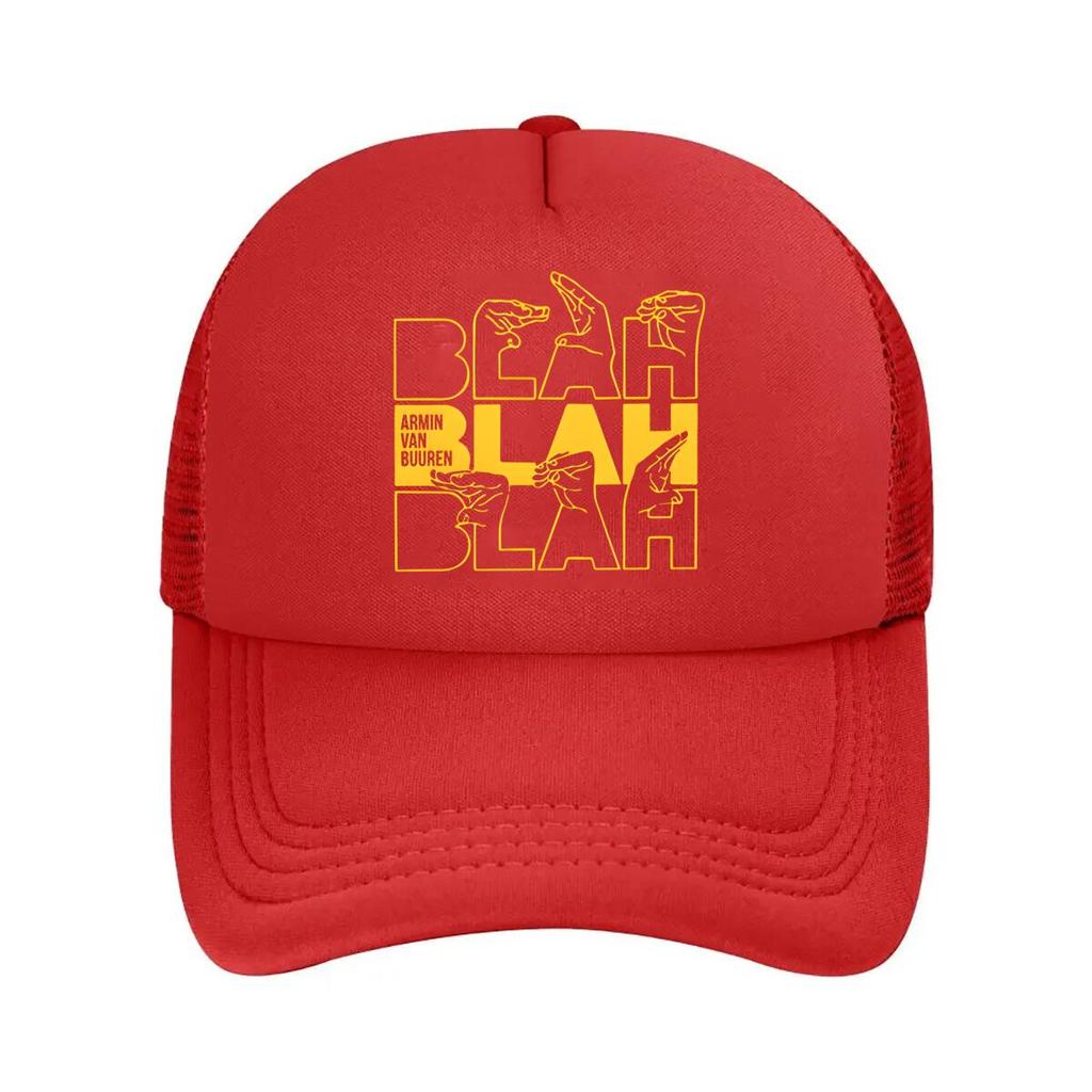 Armin Van Buuren DJ - Inspired, ‘Blah Blah Blah’ Typography Art Mesh Baseball Cap