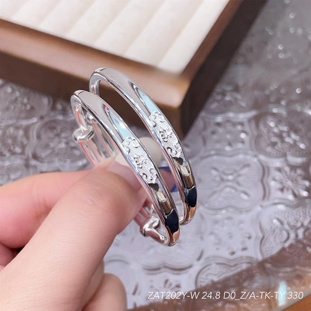 Zuyin 999 Concave Xiangyun Fu Character Children's Baby Bracelet Full Moon Nafu Su Ring
