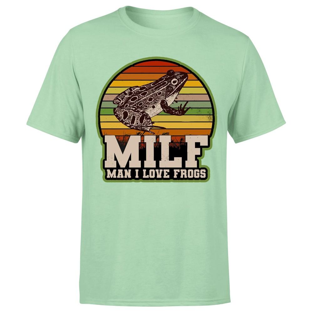 Amphibian Vintage Milf Unisex I Love Frogs Unisexs TshirtP1OrA