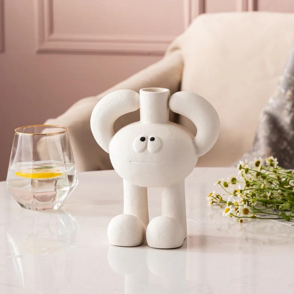 Фигурная ваза для рабочего стола, гостиной, столовой, украшения, ваза из смолы для детских подарков, ваза из смолы для украшения интерьера.