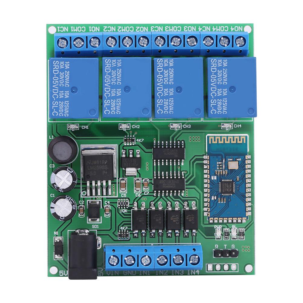 4-канальный Bluetooth-модуль реле для телефона беспроводной пульт дистанционного управления