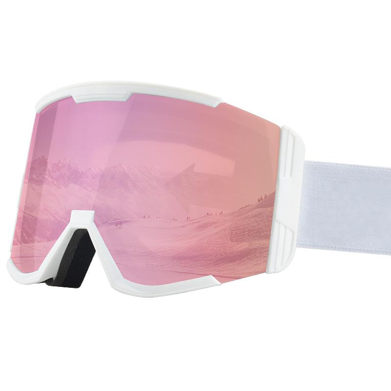 Double-layer anti-fog snow goggles Ski goggles compatible with prescription glasses, three-layer foam ski goggles