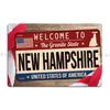 New Hampshire Plates Metal Plaque Plaques Customize Painting Kitchen Wall Decor Tin Sign Poster
