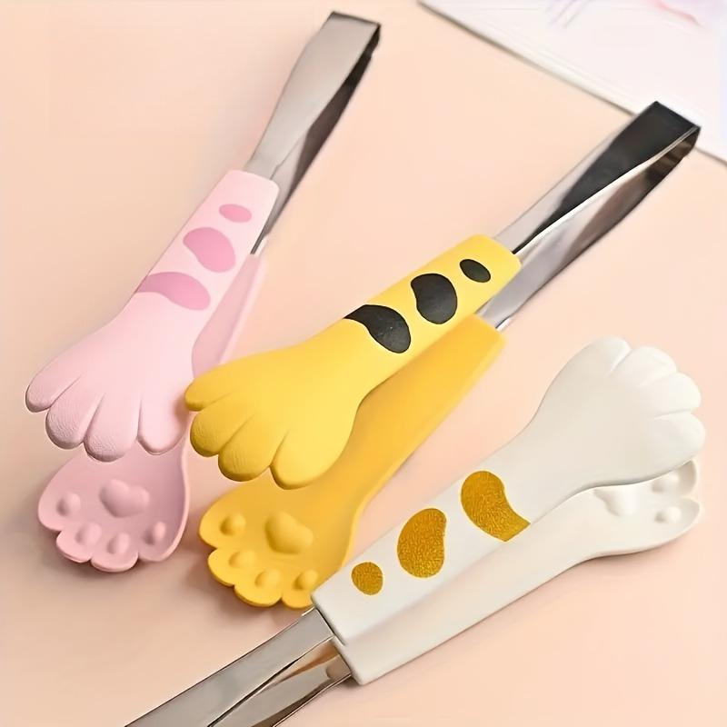 3pcs Mini Cat‑Paw Food Clips, Cute Kitchen Tool for Grilling, Baking & Salads