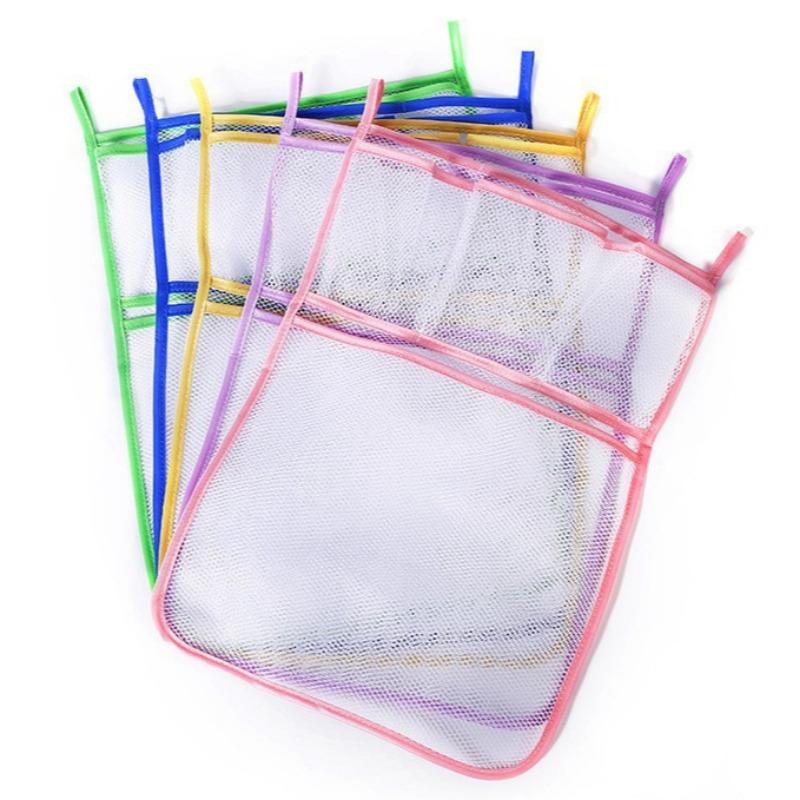 Подвесные сумки для хранения всякой всячины в ванной с присоской, без проколов, детские принадлежности для купания, игрушки, сортировка, организация, сетчатый мешок