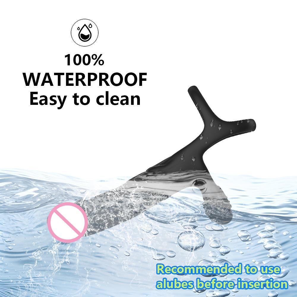 Носимое вибрационное кольцо для фиксации спермы, анальная пробка, реалистичный дилдо, анальный массажер простаты для достижения оргазма, секс-игрушки, кольцо на член, водонепроницаемое