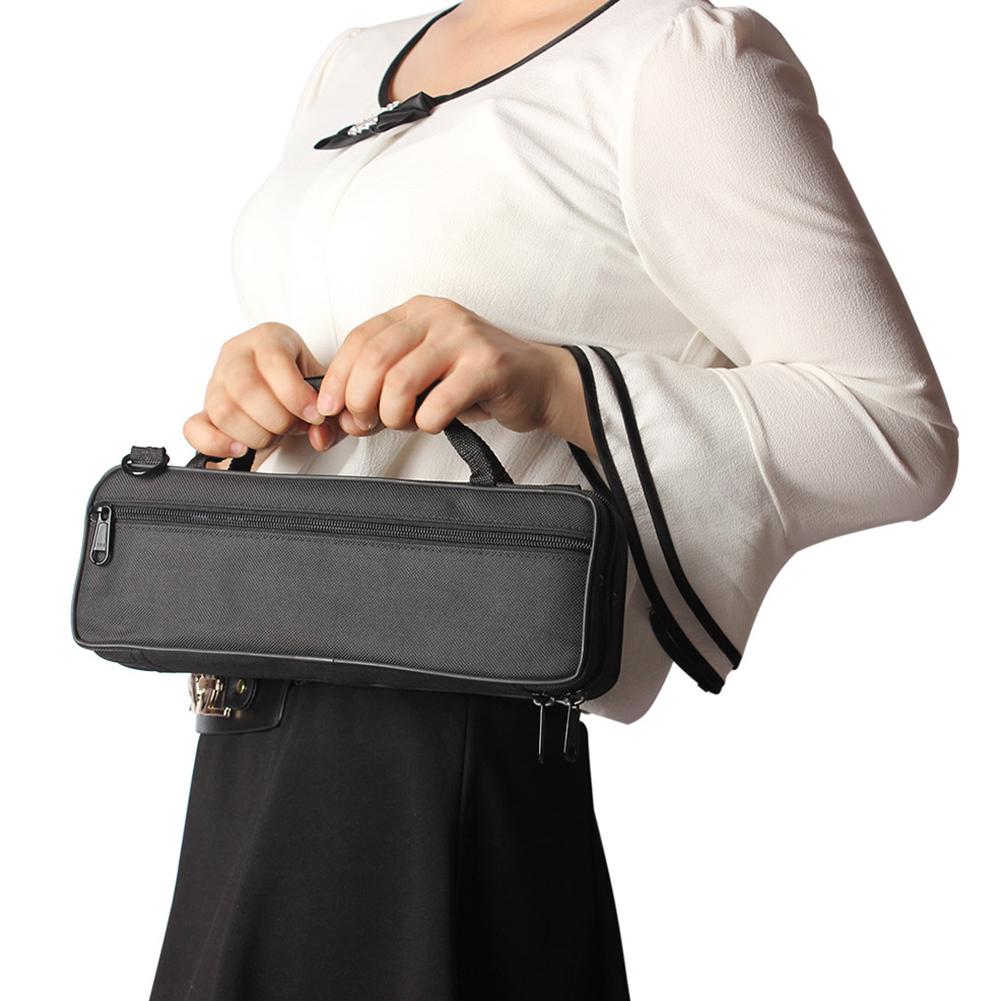 Oxford Cloth Flute Bag Carry Case Cover with Removable Shoulder Strap