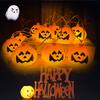Piece 1 Halloween String Lights 1.5m59inch Ghost Face Pumpkin Solar String Lights Can Be Hung on The Yard Party Lawn