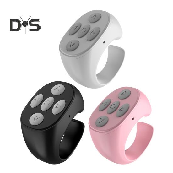 Пульт дистанционного управления с поддержкой Bluetooth Прокрутка кольца Приложение Перелистывание страниц Беспроводные телефоны Планшеты Затвор камеры Короткий видеоконтроллер Пульт дистанционного управления с кончиком пальца