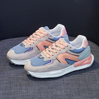 Весенняя новая обувь для женщин Модные кроссовки Заостренный носок Повседневная спортивная обувь для бега Девушка Удобная сетчатая спортивная обувь