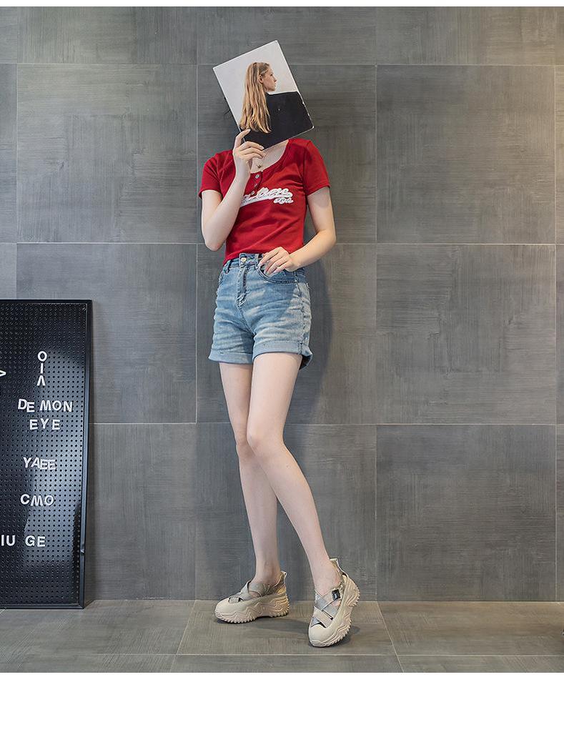 2024 Women's Summer Dad Shoes: Stylish Hollow Sandals with Thick Soles, Fashionable, Casual, and Breathable.