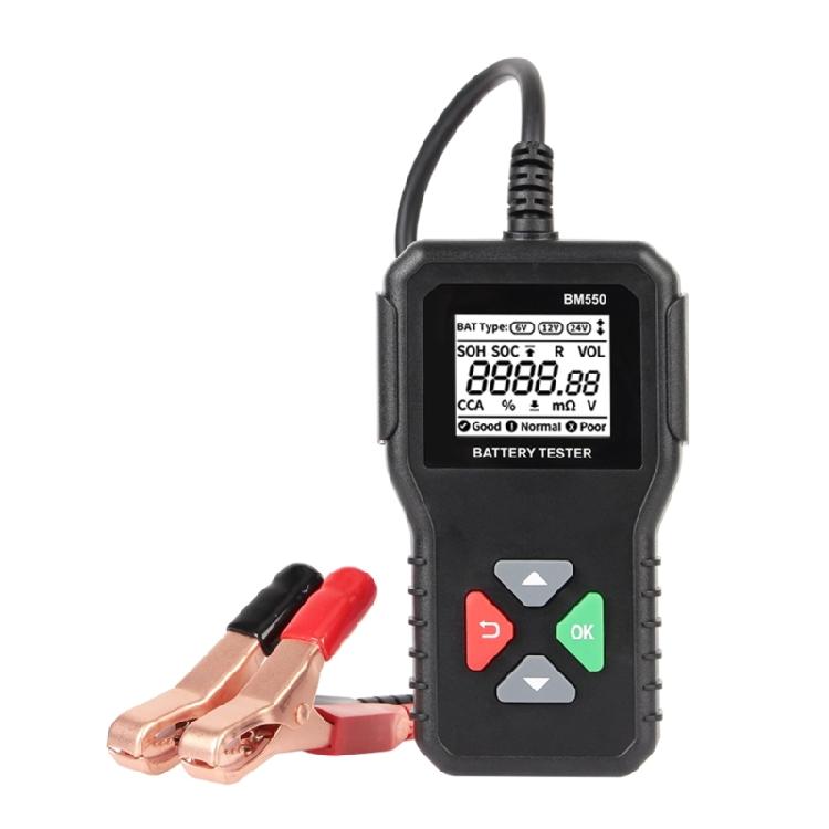 6V 12V 24V BM550 Тестер аккумулятора 100-2000CCA Анализатор Инструмент для тестирования зарядки и запуска