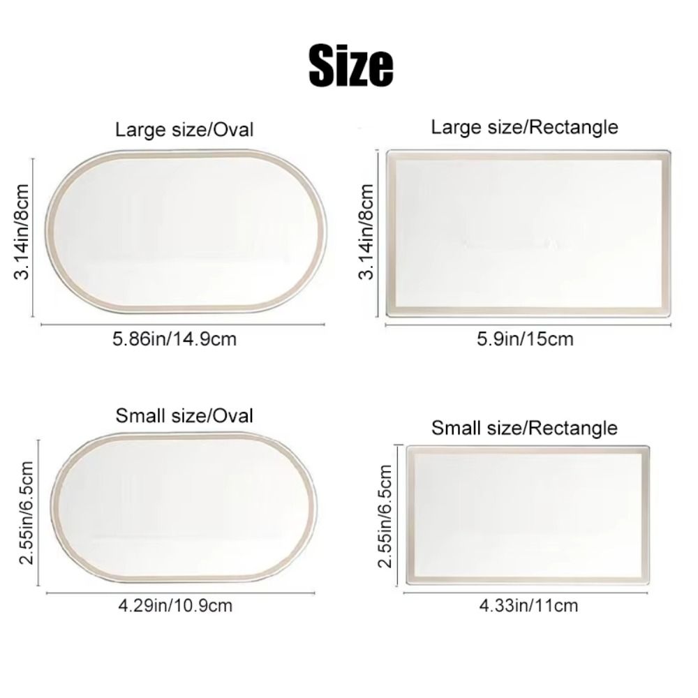 Portable Car Makeup Mirror Self-adhesive Auto Vanity Mirror Car Sun Visor Mirror Auto Accessories